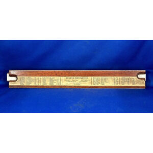 Vintage Eugene Dietzgen Slide Rule Engineering Multilog Wood Ruler 4 Sides USA